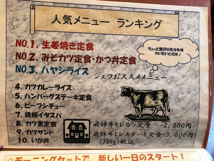 メニュー