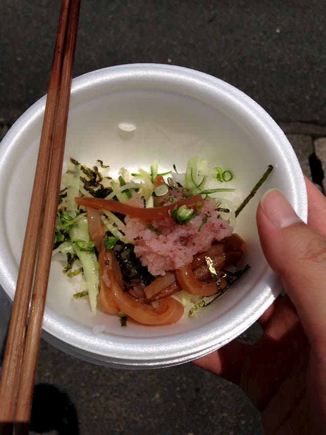 白いか梅香丼