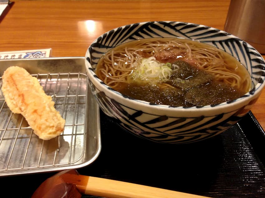 昆布蕎麦とちくわ天