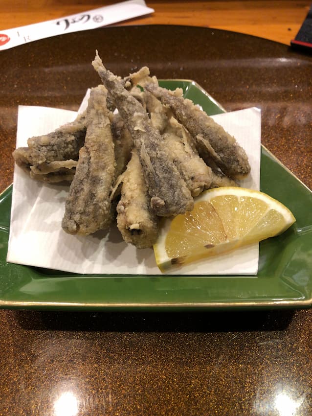 目光の唐揚げ
