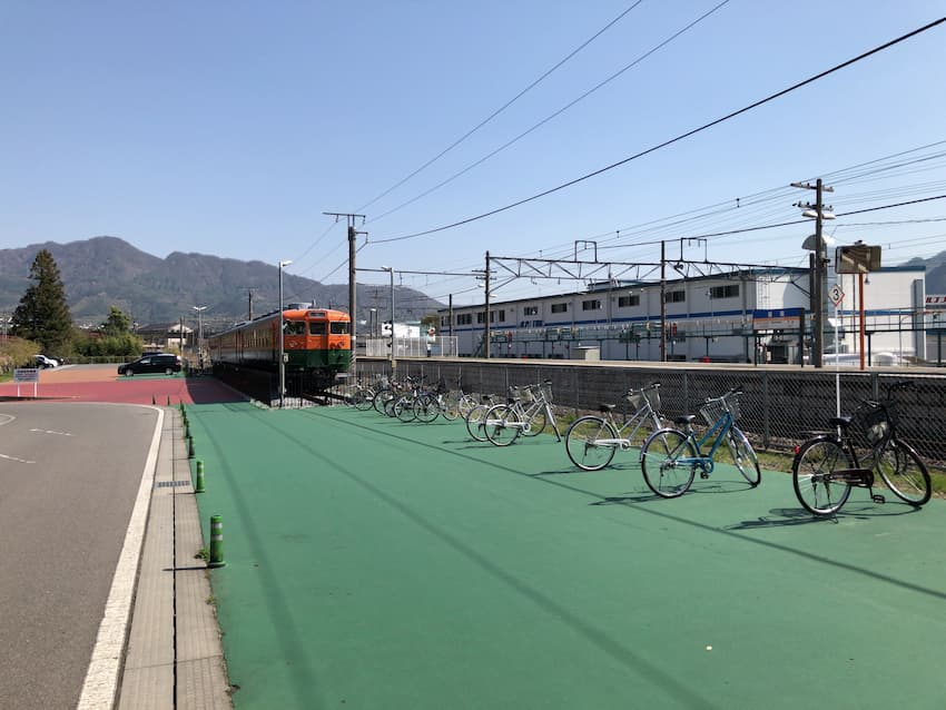 坂城町駅前