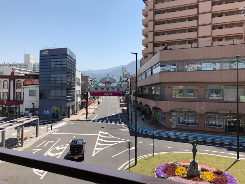 須坂駅前