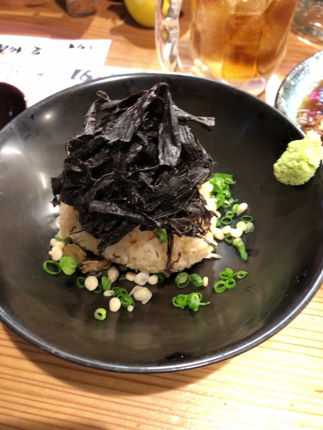 十六島のりの焼きおにぎり茶漬け