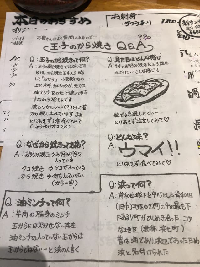 メニュー