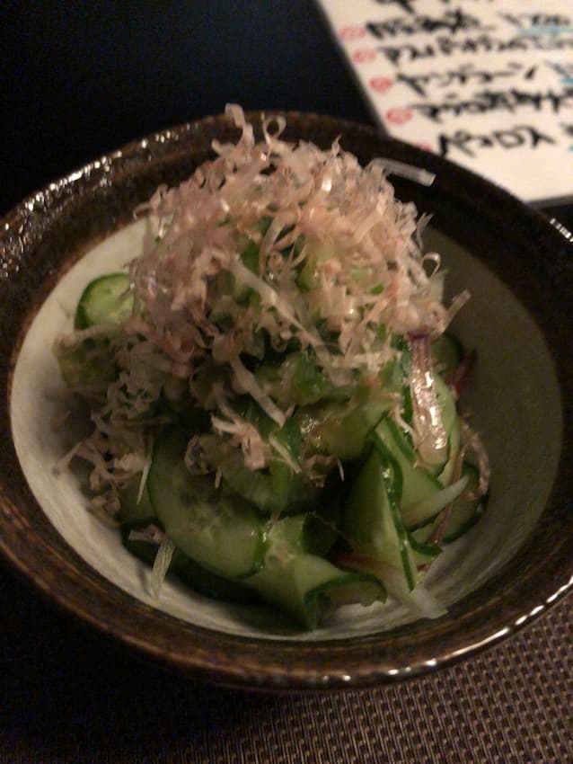 みょうがの塩揉みオクラのせ