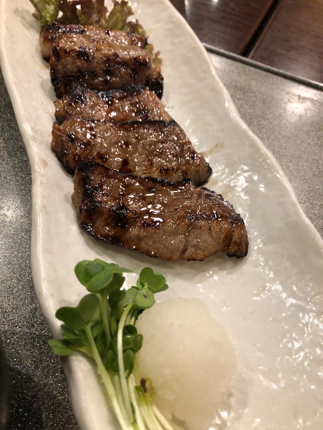 仙台牛のあぶり焼膳