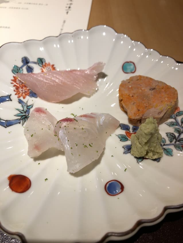 刺し身とあん肝