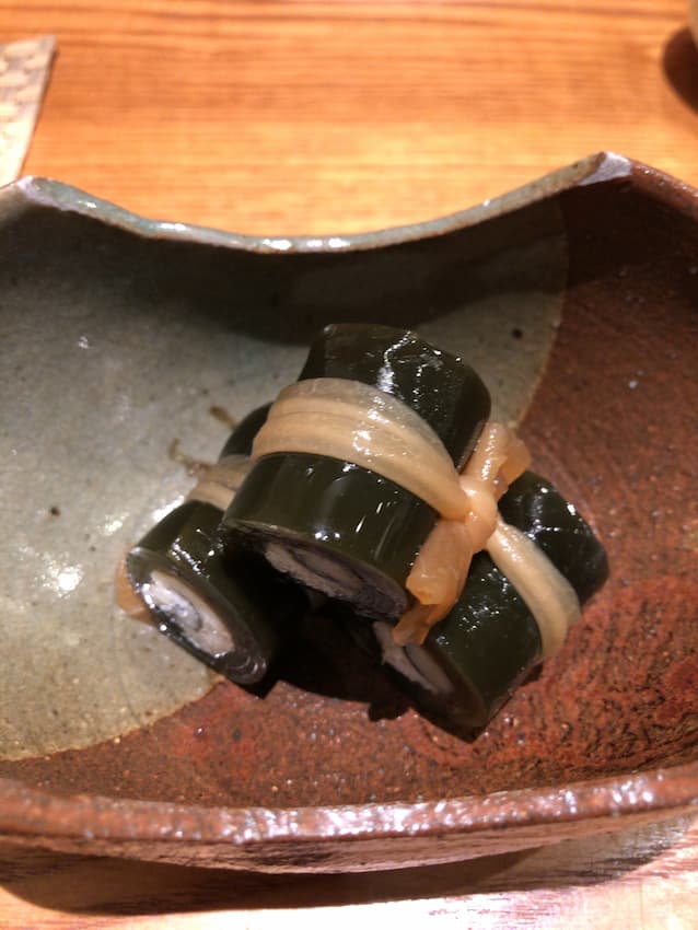 穴子の昆布巻き