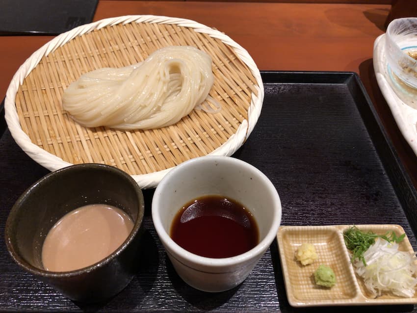 ざるうどん二味