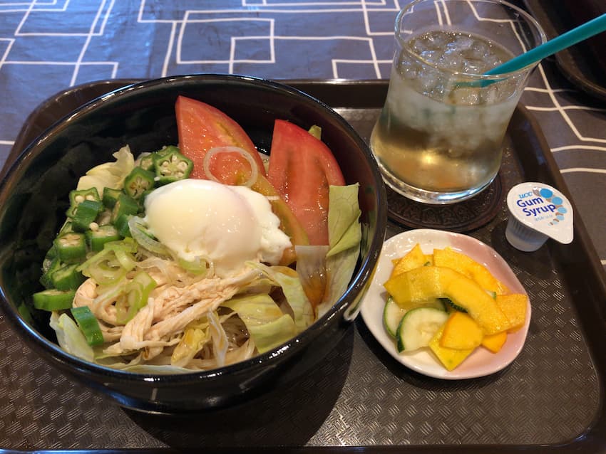 ぶっかけそうめんとはっか茶