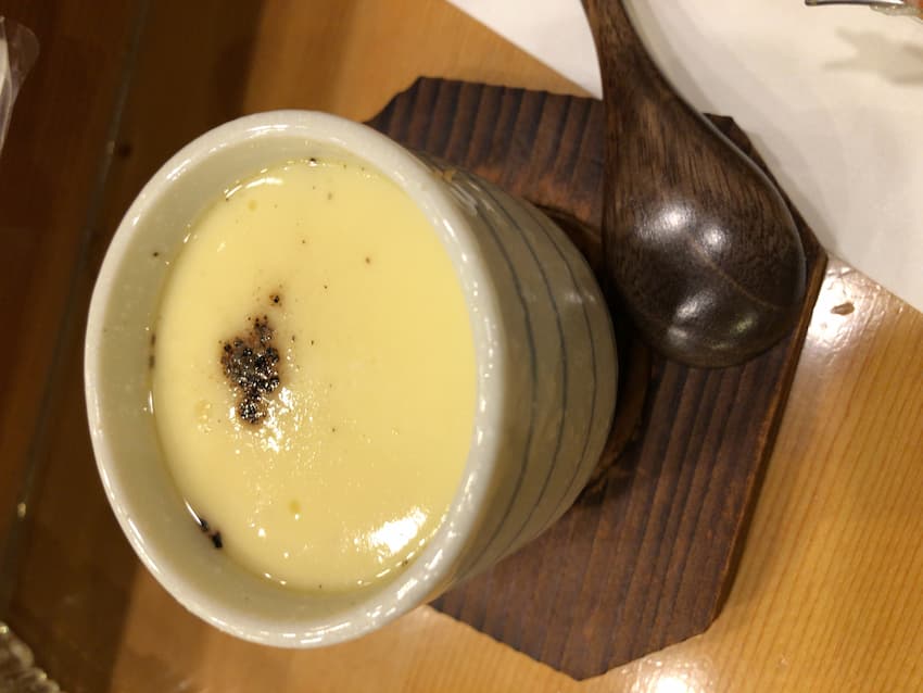 うにとチーズの茶碗蒸し