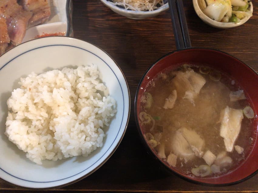 ご飯とアラ汁