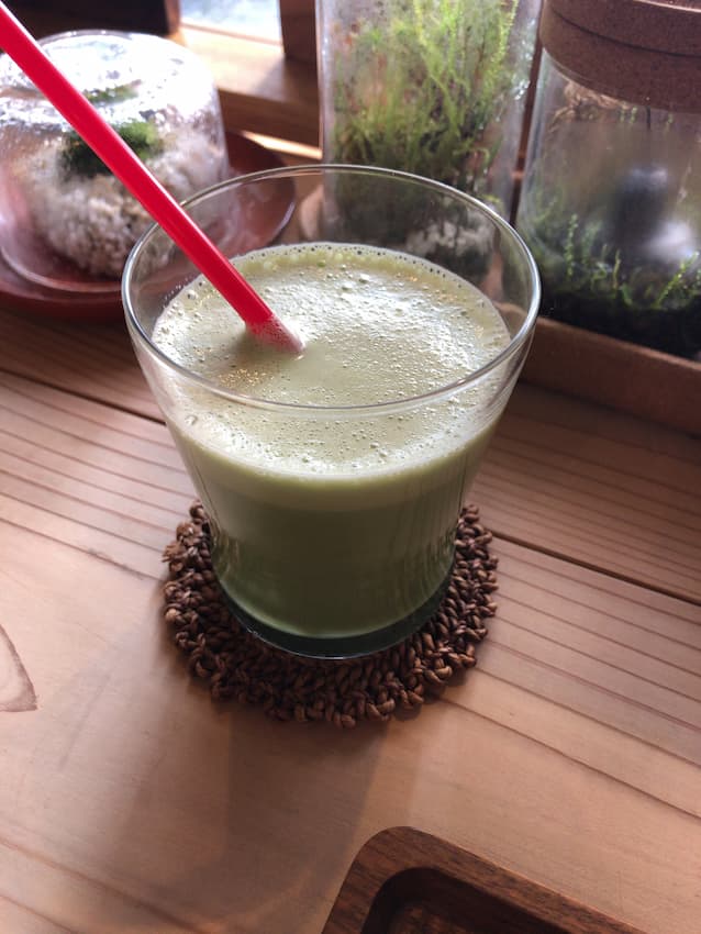 抹茶豆乳ラテ
