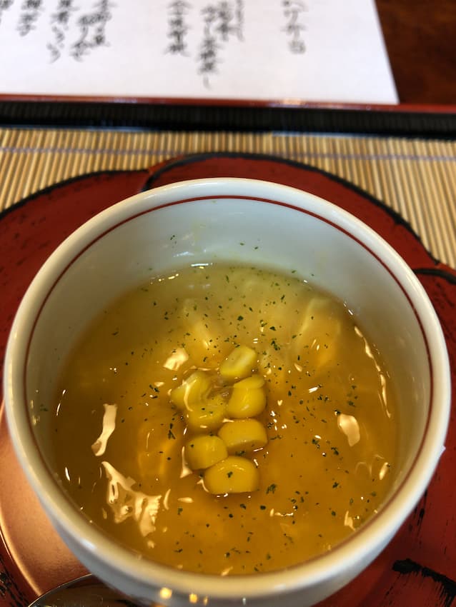 とうもろこしの冷やし茶碗蒸し