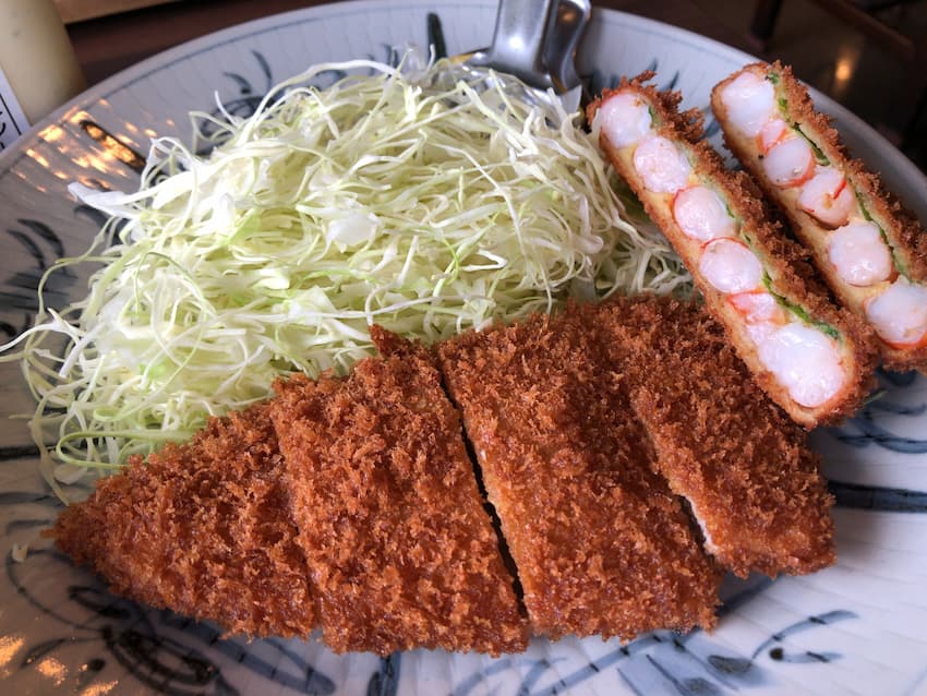 手のべとんかつとえびかつ